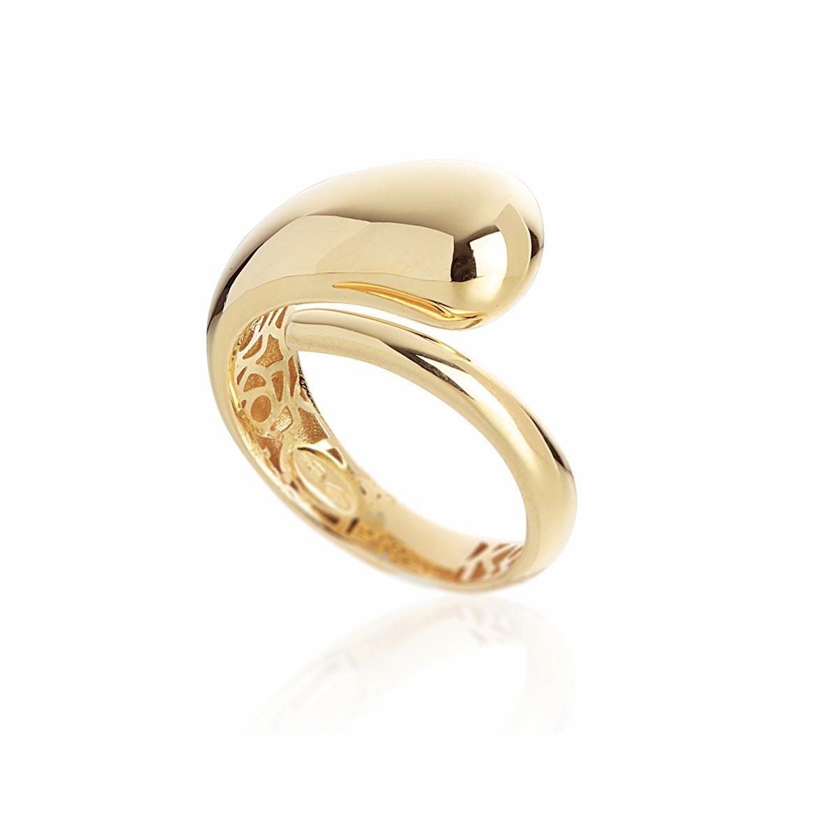 18kt polished gold band ring - AP208