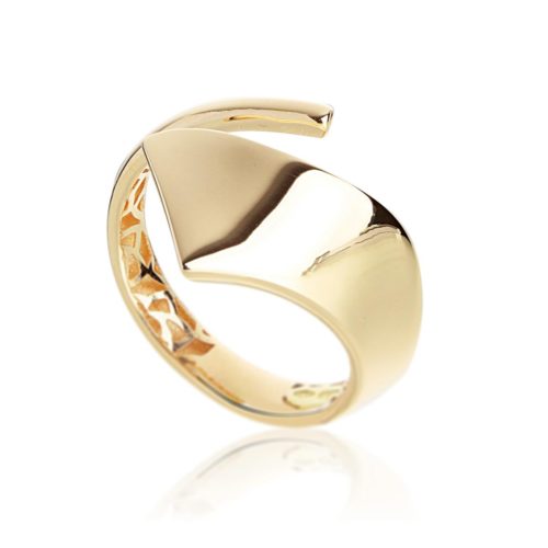 18kt polished gold band ring - AP209