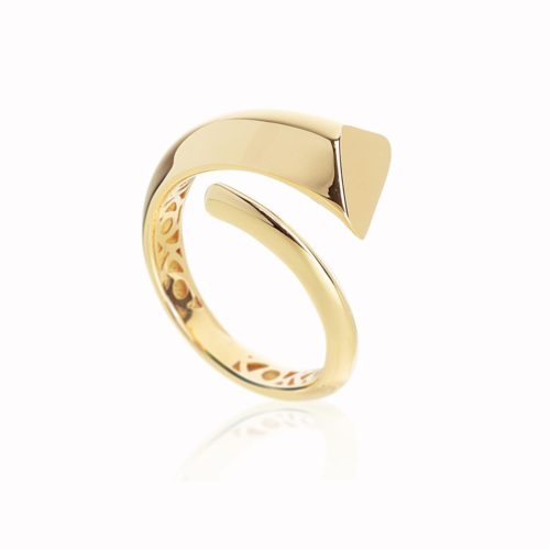 18kt polished gold band ring - AP211