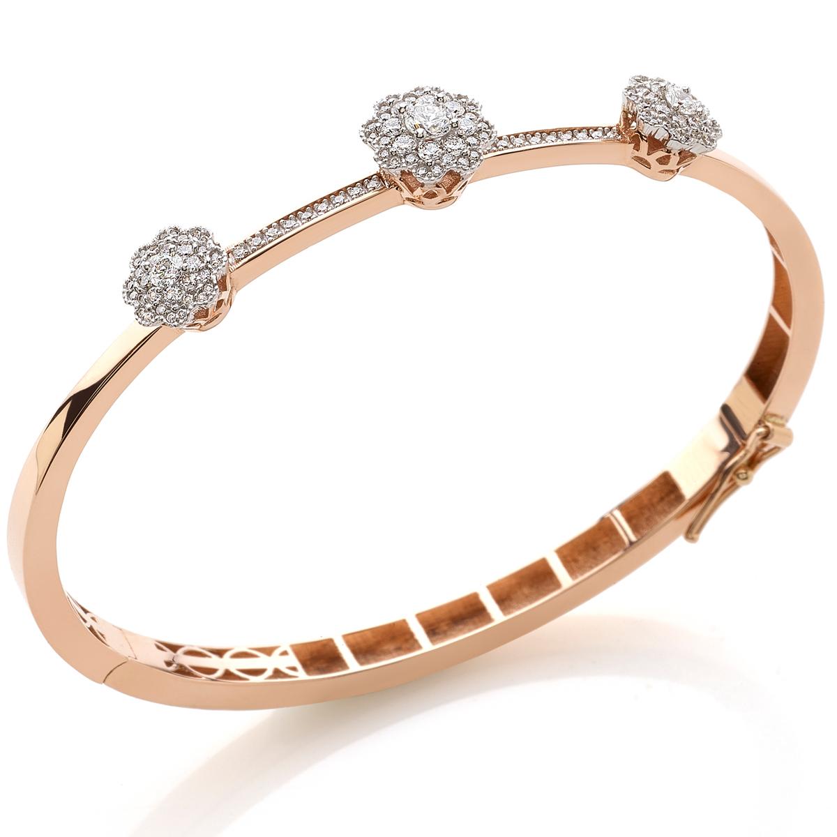 Gold bracelet with diamonds - BD127/DB