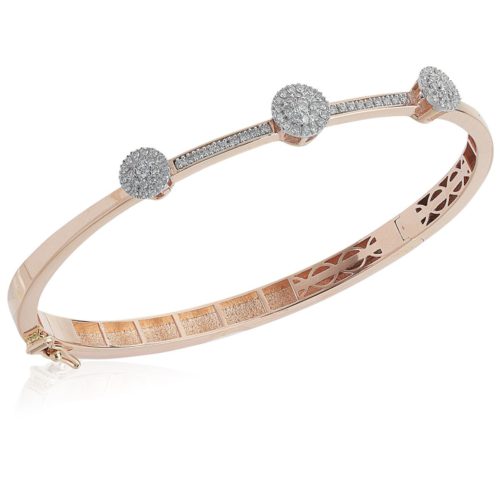 Gold bracelet with diamonds - BD131