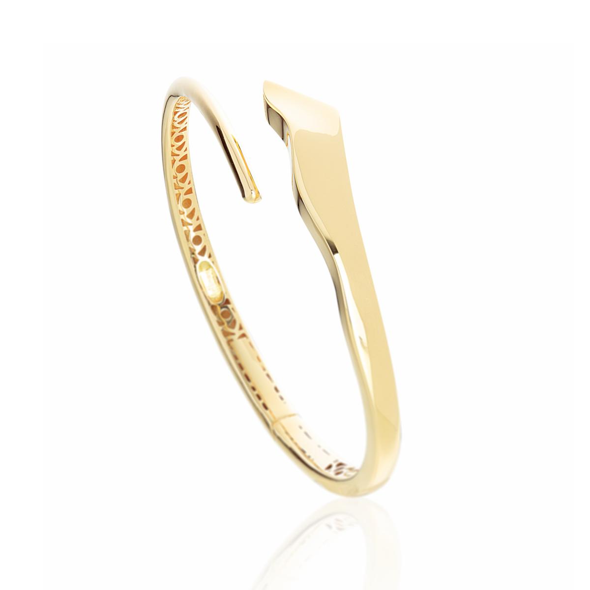 Contrariè bracelet in 18kt polished gold - BEU1080