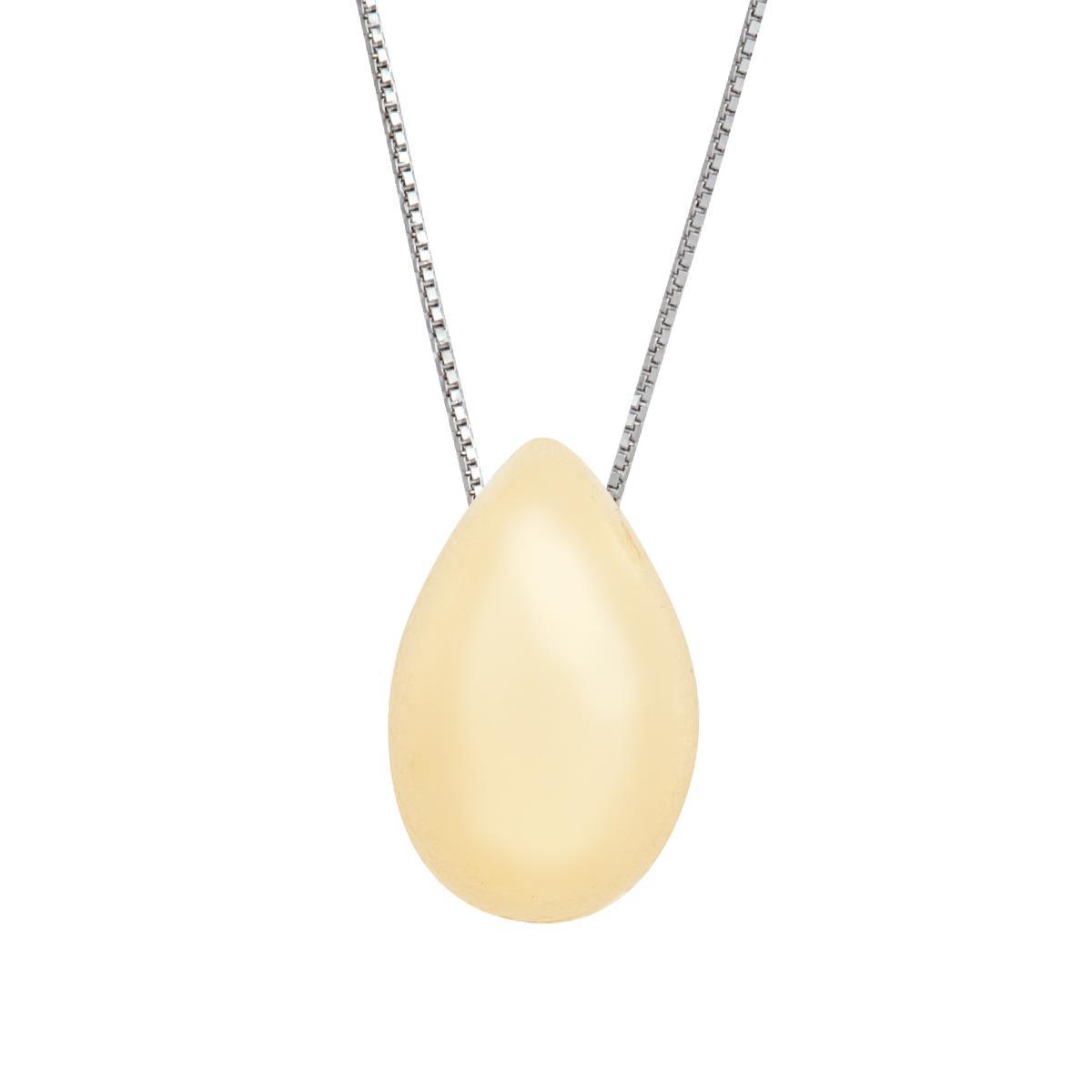 Goccia necklace in 18kt polished yellow gold - CEA2548-LN