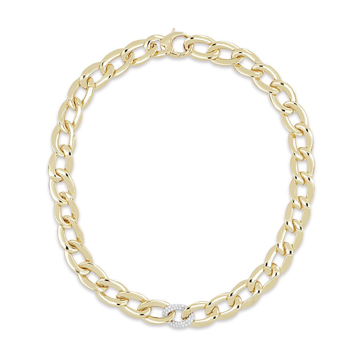 18kt yellow and white gold necklace - CV116/C-LN