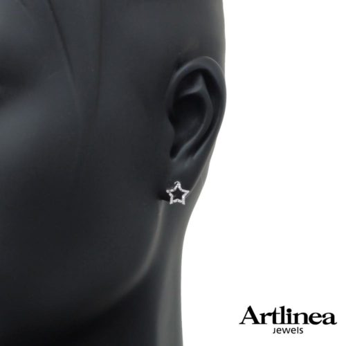 Multi-stone earrings with diamonds