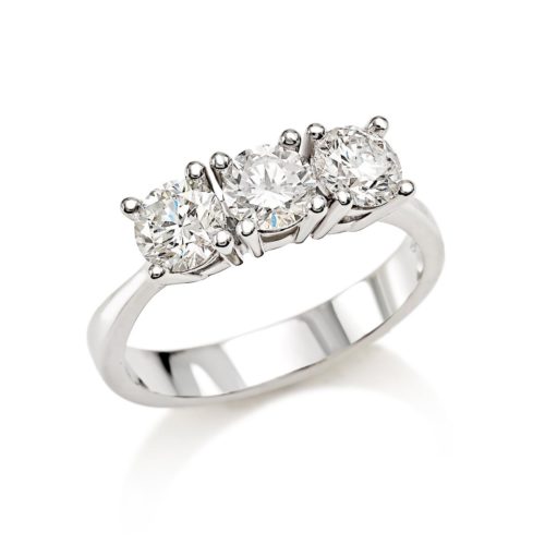 Three-stone Diamond ring