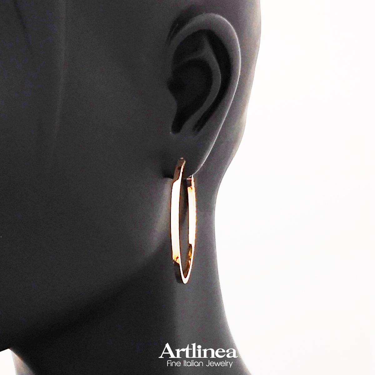 18kt gold hoop earrings