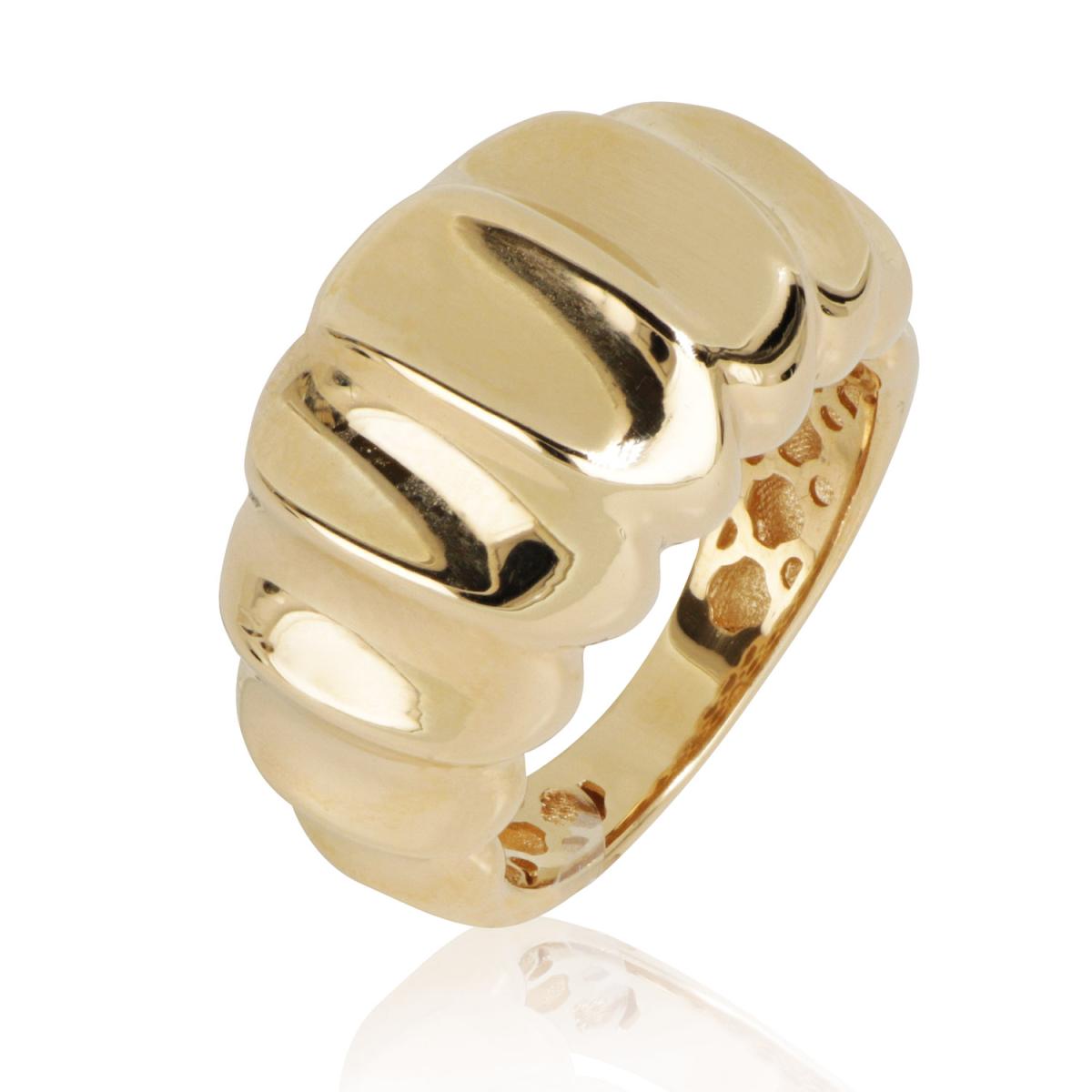 18kt polished gold band ring