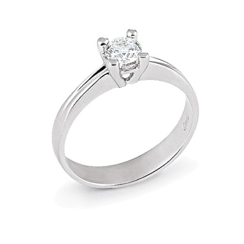 Classic Solitaire Ring with Diamonds