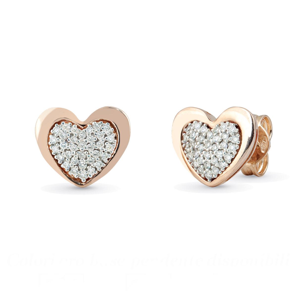 Gold and diamond earrings - OD265
