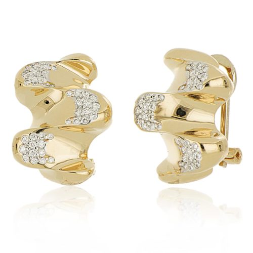 Gold and diamond earrings - OD863