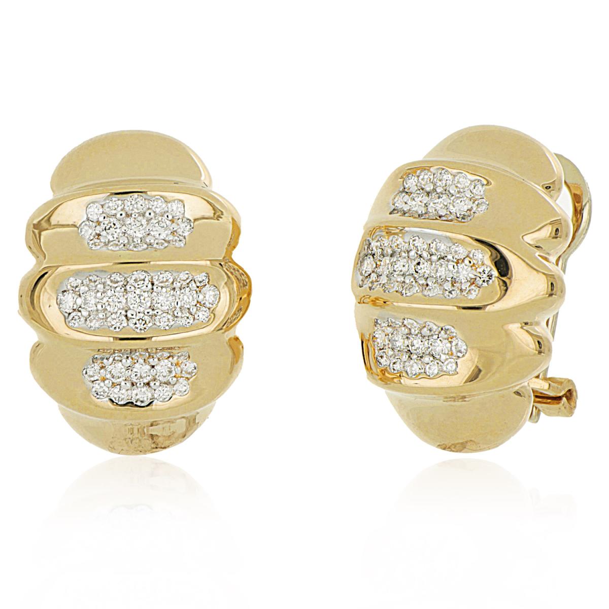 Gold and diamond earrings - OD865