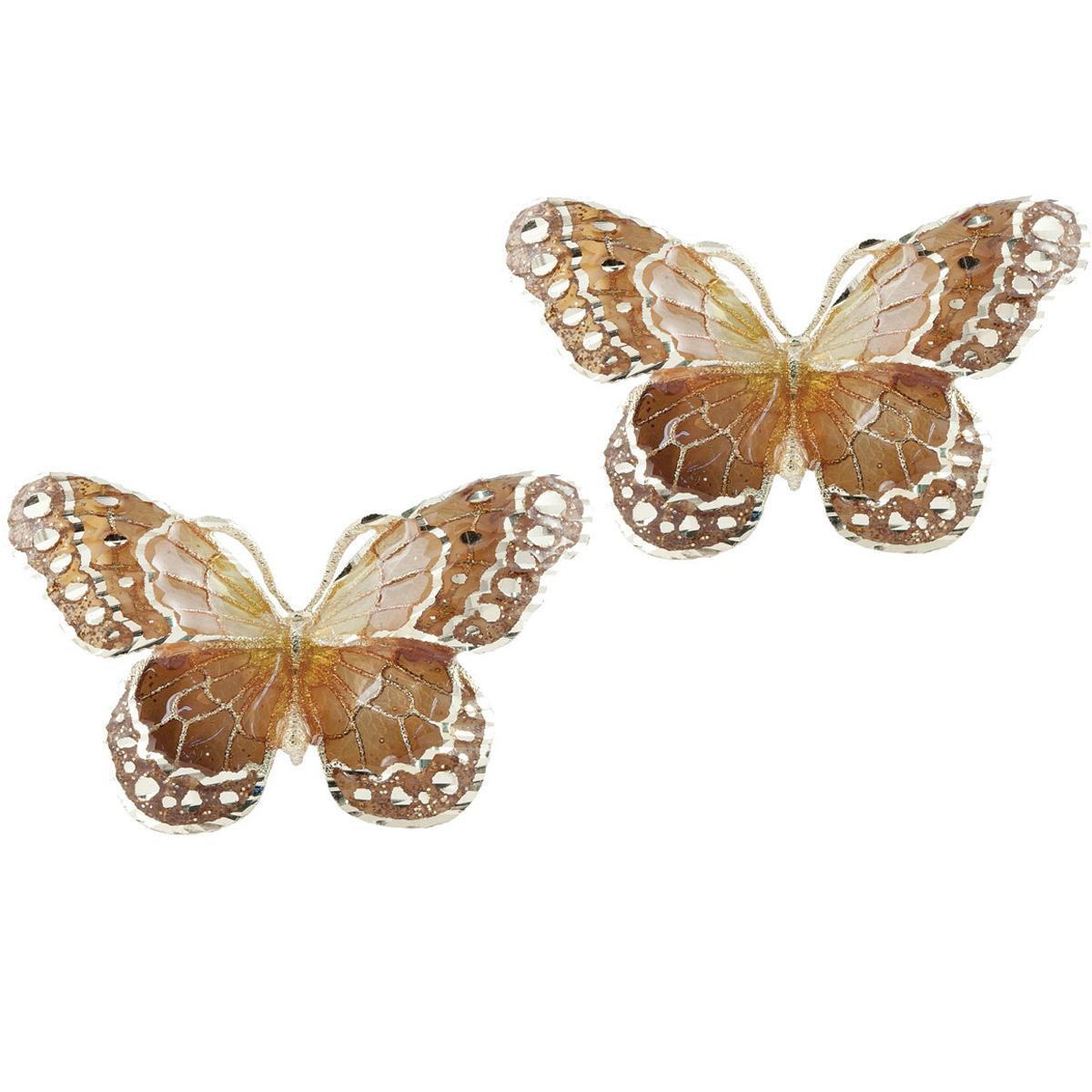 Butterfly earrings in 18kt yellow gold, cathedral enamel - OE4089-MG