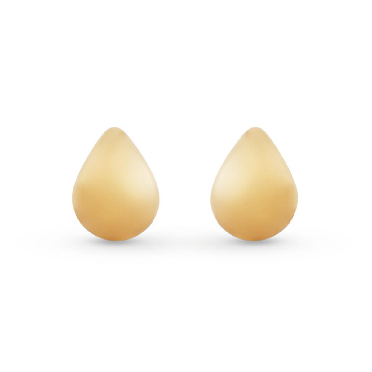 18kt shiny yellow gold drop earrings - OP0005