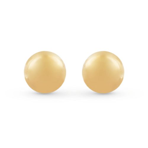 Round earrings in 18kt polished yellow gold - OP0023