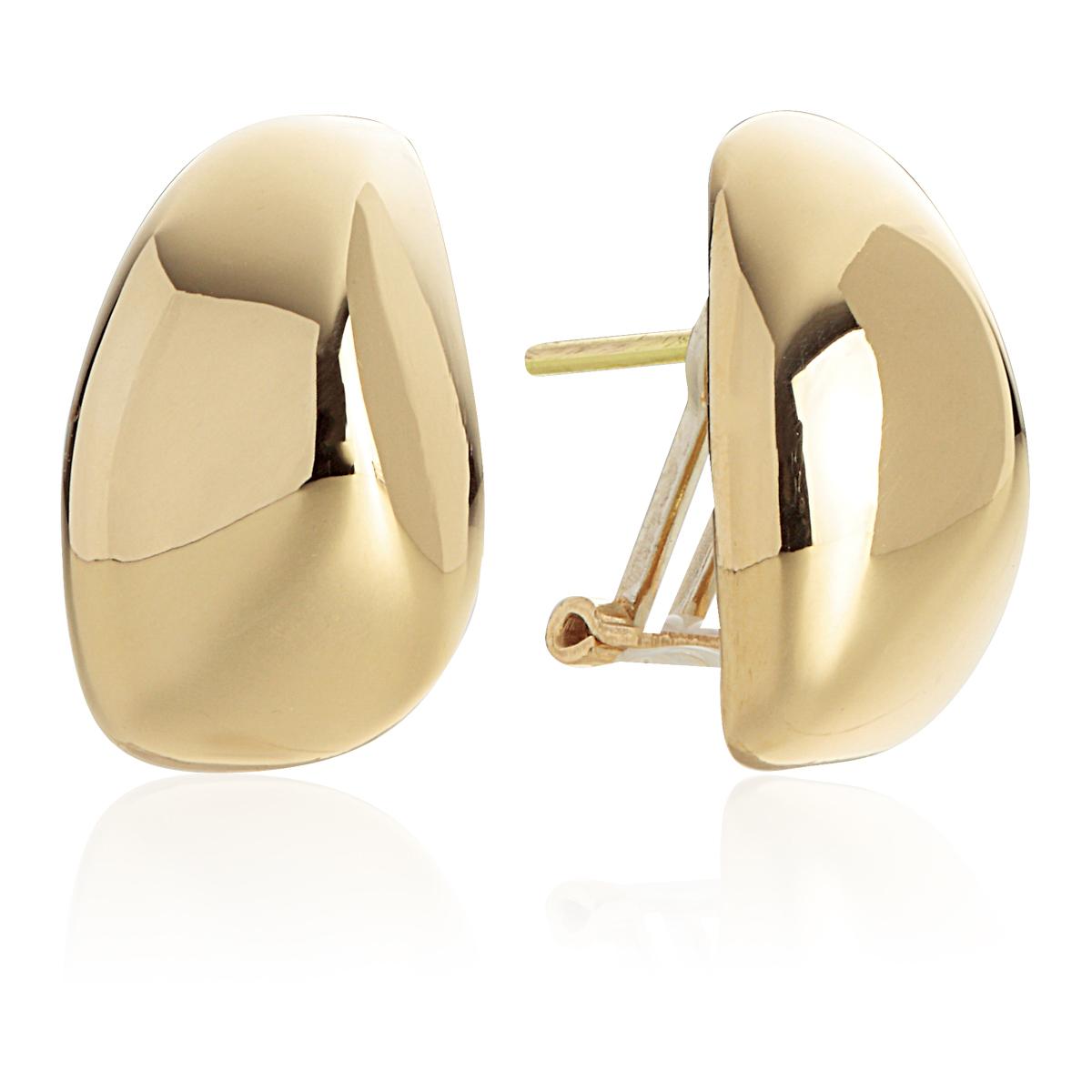 Drop earrings in 18kt shiny gold - OP0063