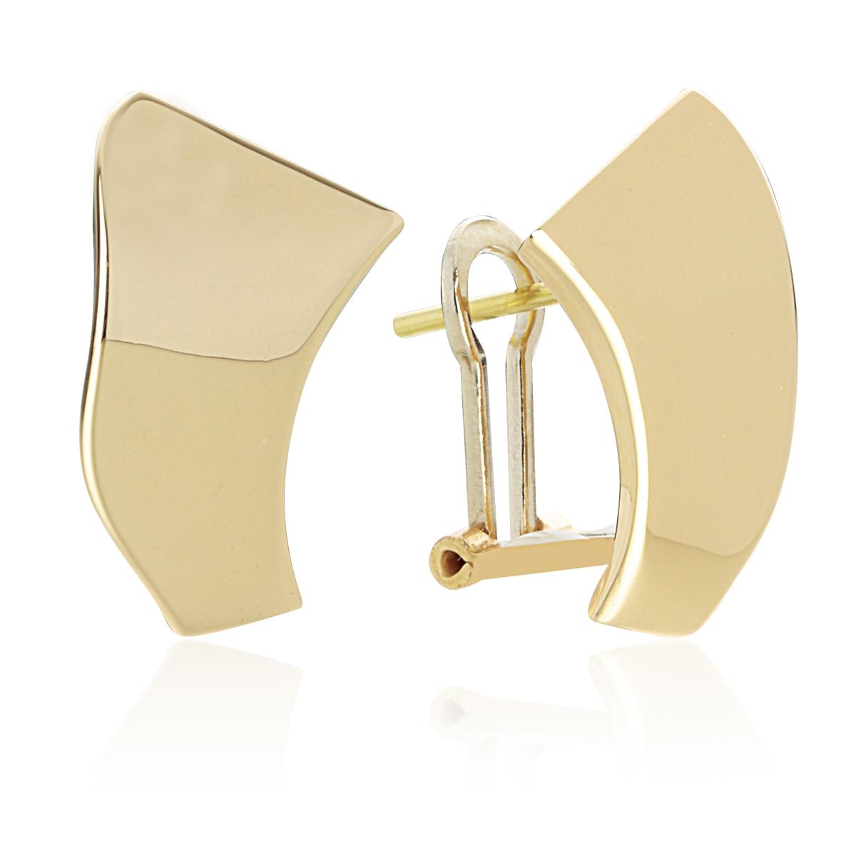 Drop earrings in 18kt shiny gold - OP0065