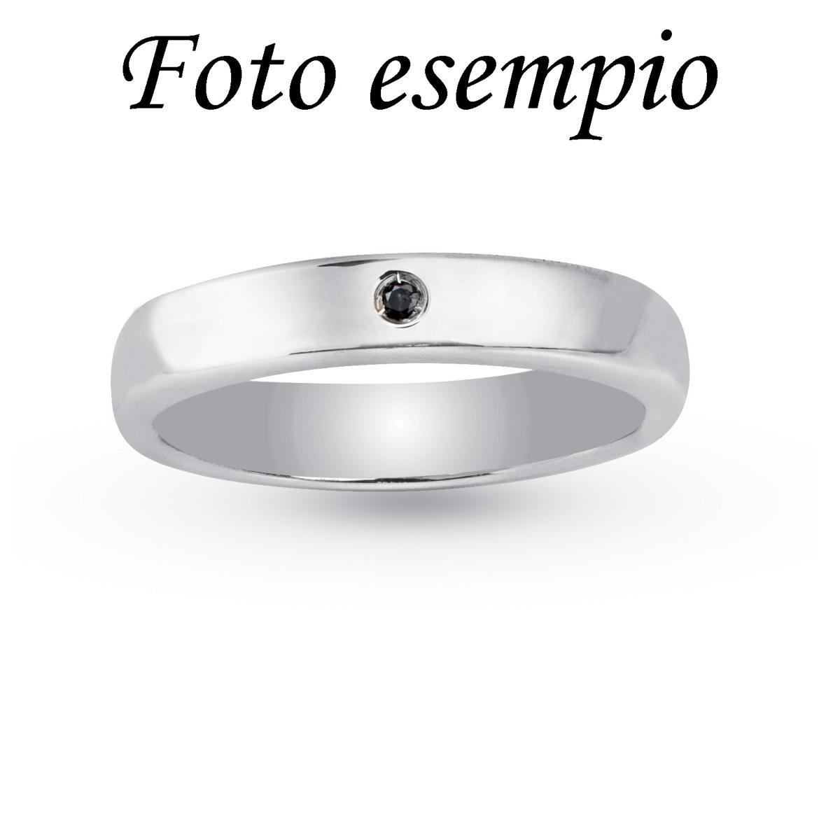 4mm rounded ring in rhodium silver - ZAF102