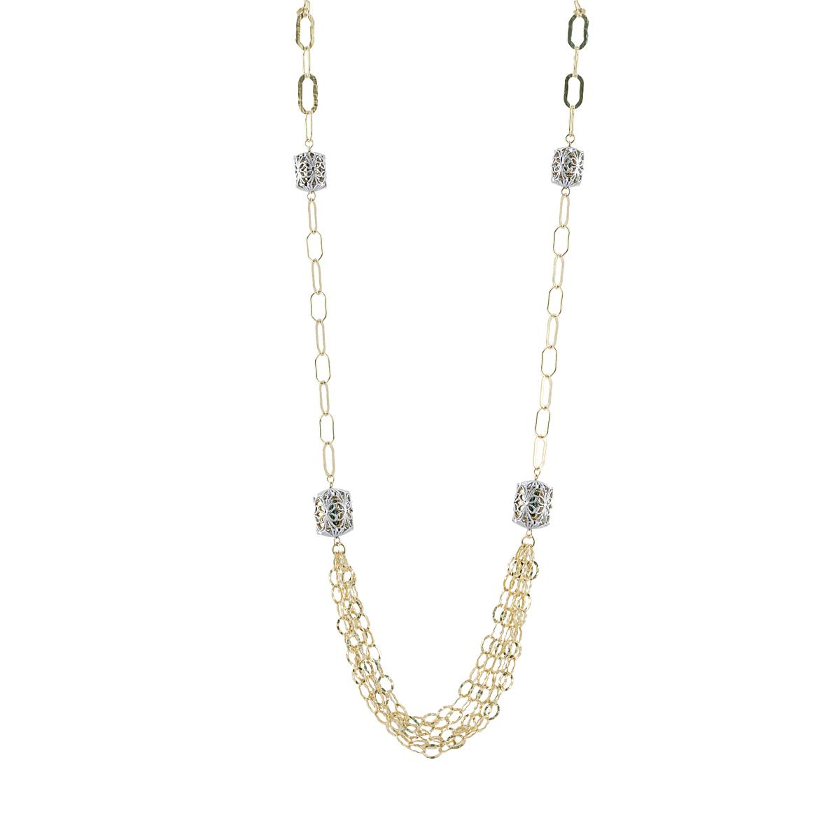 Chanel necklace in 925 rhodium-plated and gilded silver - ZCL1040-LN