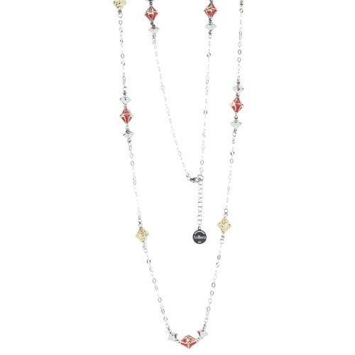 Chanel necklace in 925 rhodium-plated and gilded silver - ZCL1112-MN