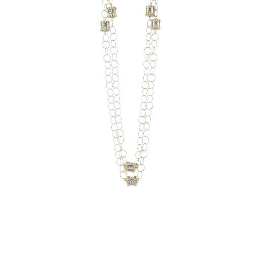 Chanel necklace in 925 rhodium-plated and gilded silver - ZCL980-LN