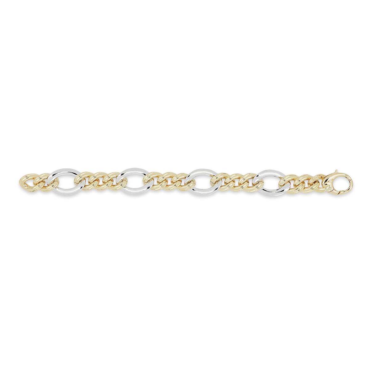 18kt yellow and white gold bracelet - BV024/C-LI