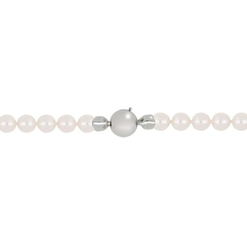 Akoya pearl string with 18 kt gold clasp - C035L